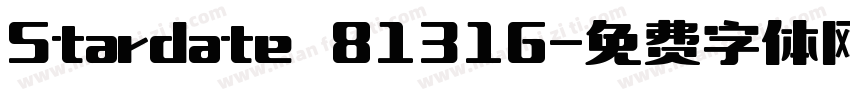 Stardate 81316字体转换